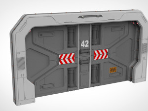 Sci fi door 18 3D Model