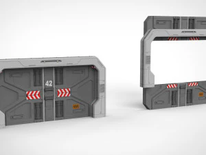 Sci fi door 18 3D Model