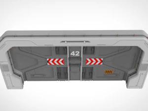 Sci fi door 18 3D Model