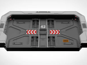 Sci fi door 18 3D Model