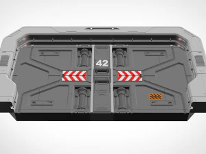 Sci fi door 18 3D Model
