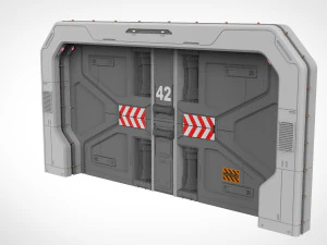 Sci fi door 18 3D Model