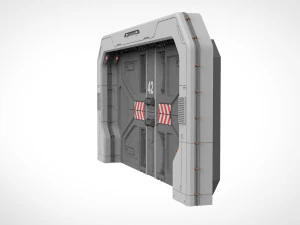 Sci fi door 18 3D Model