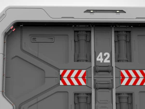 Sci fi door 18 3D Model
