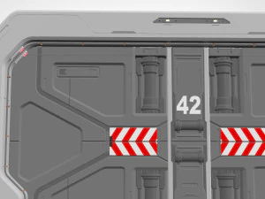Sci fi door 18 3D Model