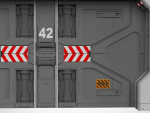Sci fi door 18 3D Model