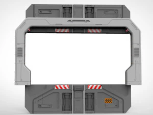 Sci fi door 18 3D Model