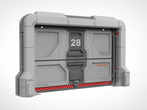 Sci fi door 19 3D मॉडल