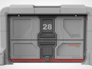 Sci fi door 19 3D Model