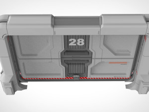 Sci fi door 19 Modelo 3D