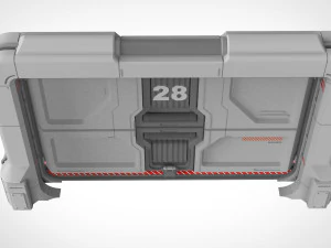Sci fi door 19 3D Model