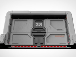 Sci fi door 19 Modelo 3D