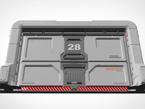 Sci fi door 19 Modelo 3D