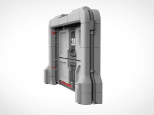 Sci fi door 19 3D Model