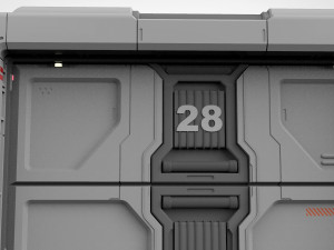 Sci fi door 19 Modelo 3D