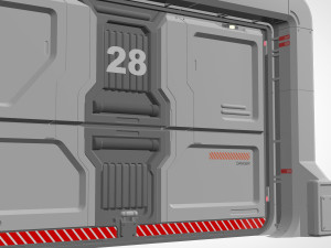 Sci fi door 19 Modelo 3D