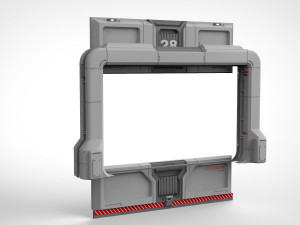 Sci fi door 19 Modelo 3D
