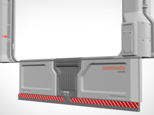 Sci fi door 19 Modelo 3D