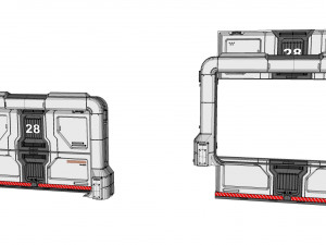 Sci fi door 19 Modelo 3D