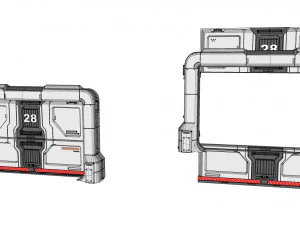 Sci fi door 19 3D Model