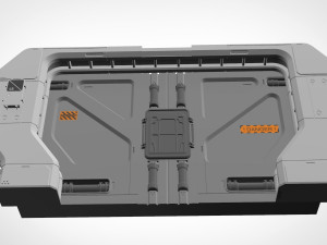 Sci fi door 20 3D Model