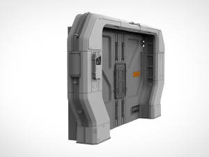 Sci fi door 20 3D Model