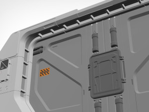 Sci fi door 20 3D Model