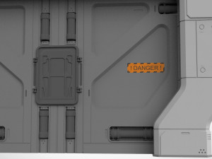 Sci fi door 20 3D Model