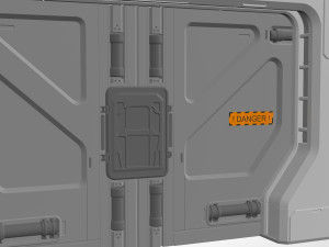 Sci fi door 20 3D Model