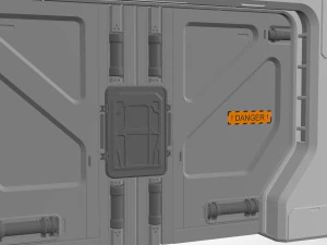 Sci fi door 20 3D Model