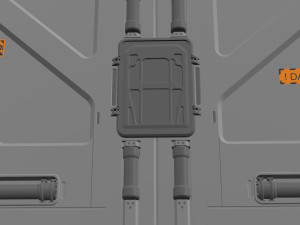 Sci fi door 20 3D Model