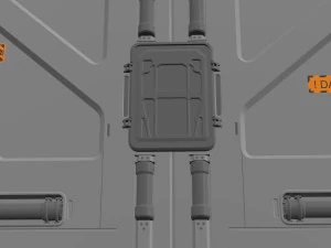 Sci fi door 20 3D Model
