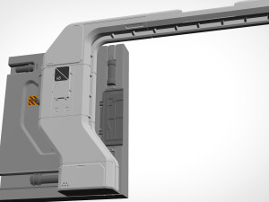Sci fi door 20 3D Model