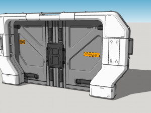 Sci fi door 20 3D Model