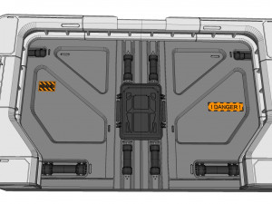 Sci fi door 20 3D Model
