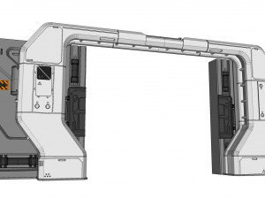 Sci fi door 20 3D Model