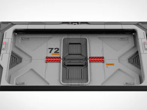 Sci fi door 21 3D Model