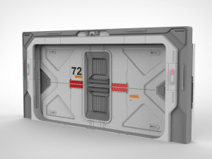 Sci fi door 21 3D Model