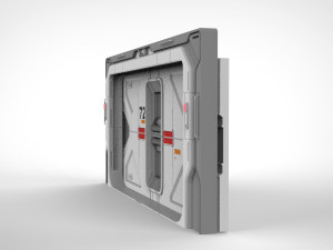 Sci fi door 21 3D Model