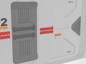 Sci fi door 21 3D Model