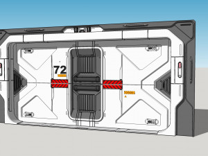 Sci fi door 21 3D Model