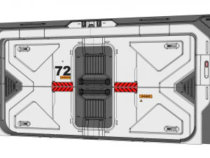 Sci fi door 21 3D Model