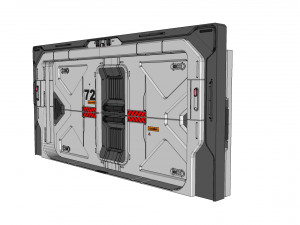 Sci fi door 21 3D Model