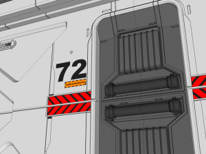 Sci fi door 21 3D Model