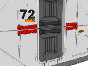 Sci fi door 21 3D Model