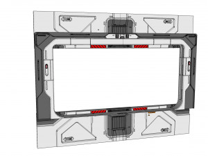 Sci fi door 21 3D Model