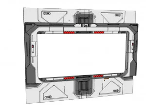 Sci fi door 21 3D Model