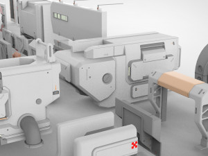 Sci-fi architecture elements collection 15 Modèle 3D