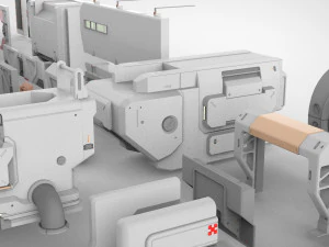 Sci-fi architecture elements collection 15 3D Model