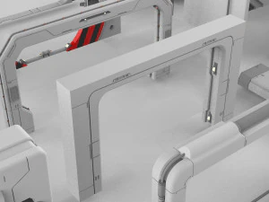 Sci-fi architecture elements collection 15 3D Model